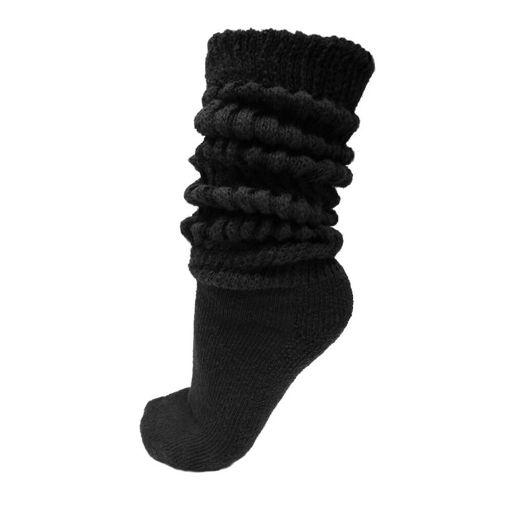 slouch socks, black