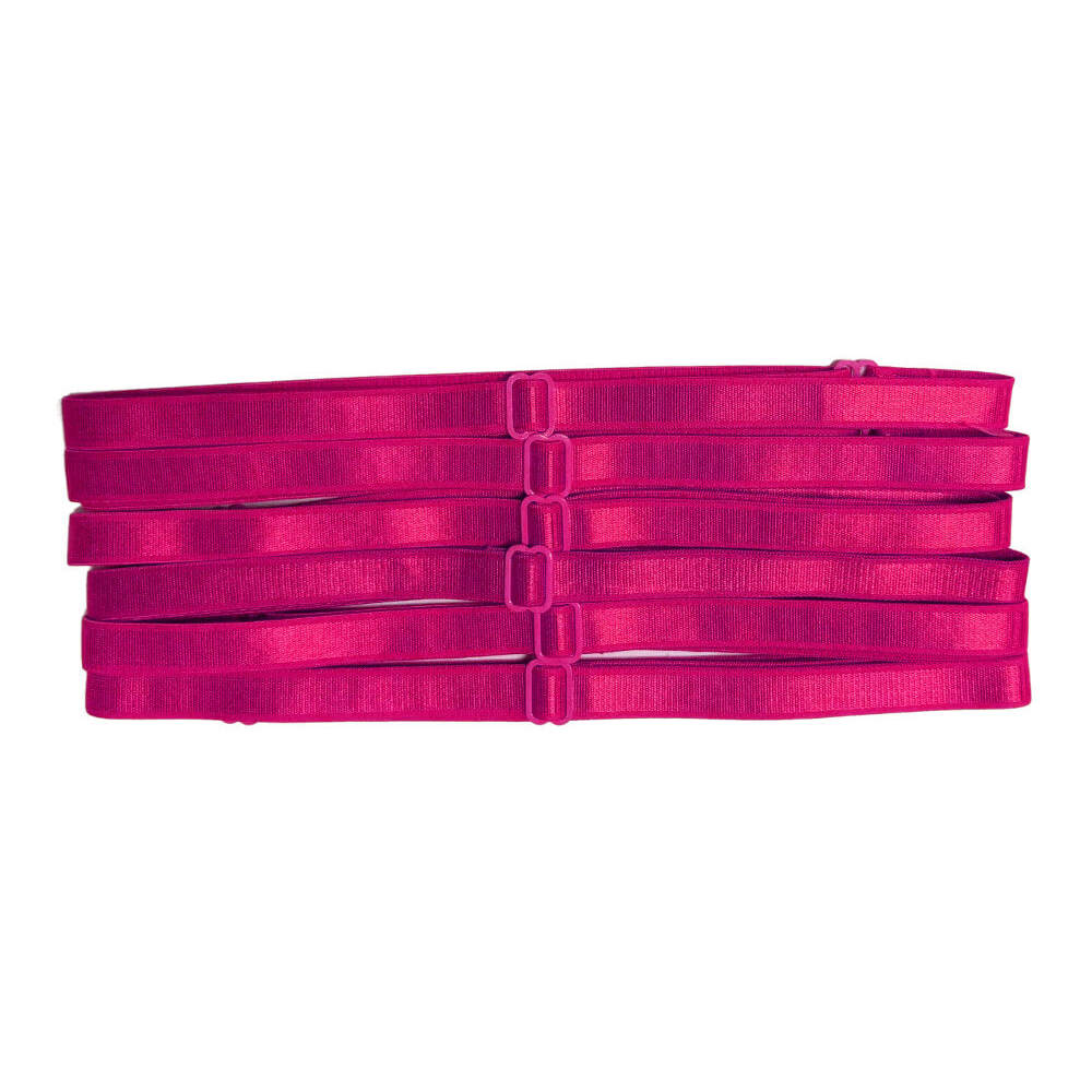 adjustable bra strap headbands, hot pink