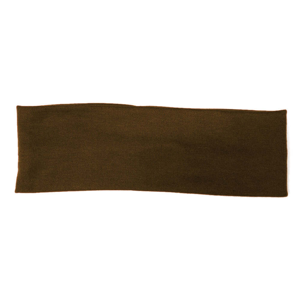 cotton blend knit stretch headbands, brown