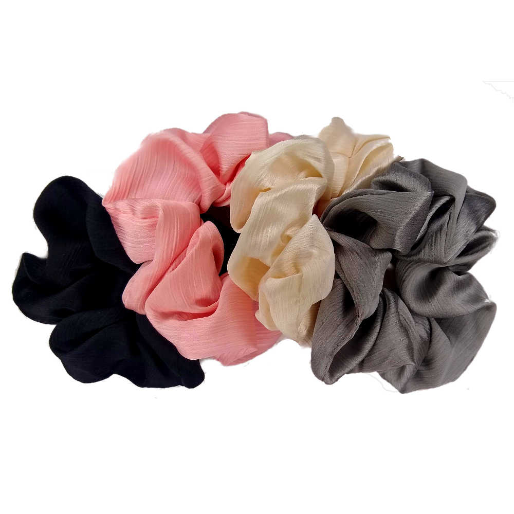 charmeuse satin scrunchies