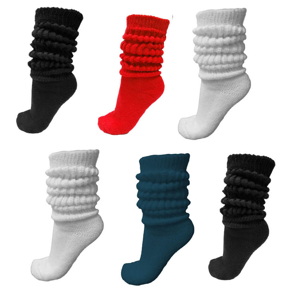 slouch socks, classic colors assorted