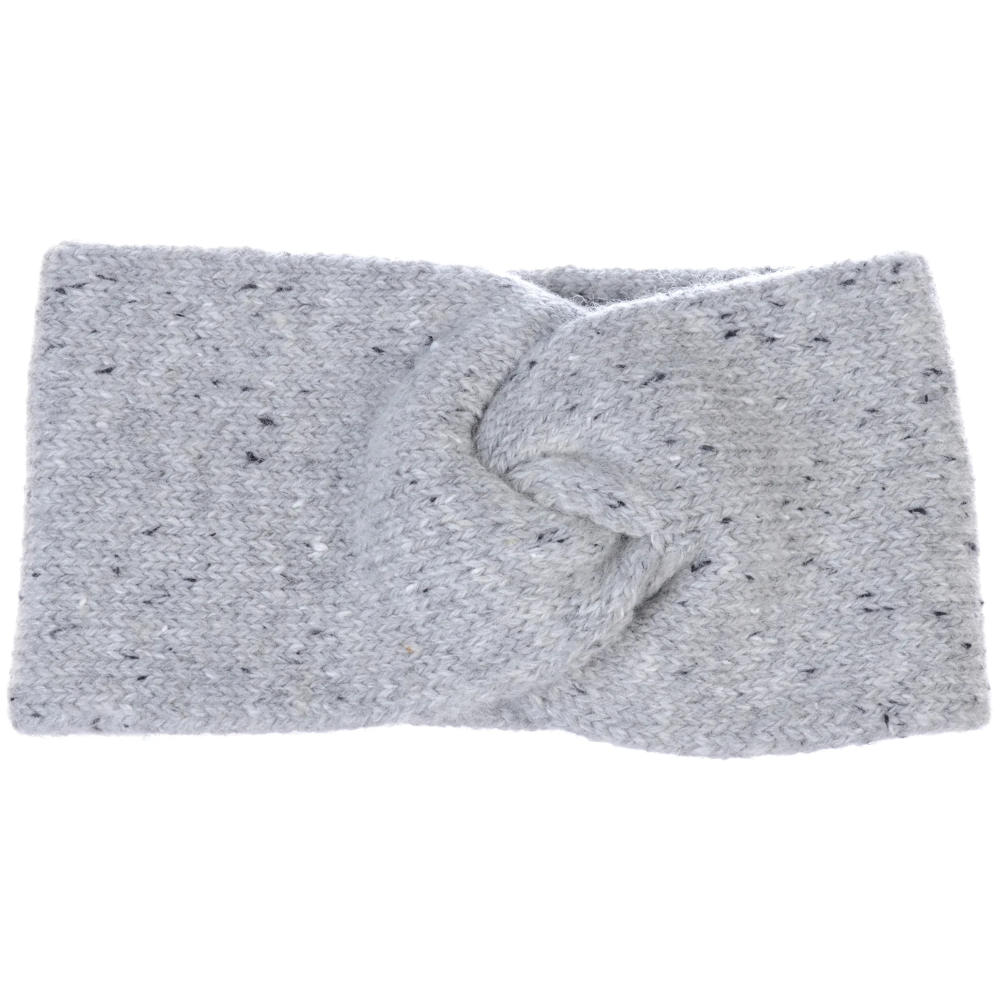 Cozy Double Knit Twist Headband, light grey