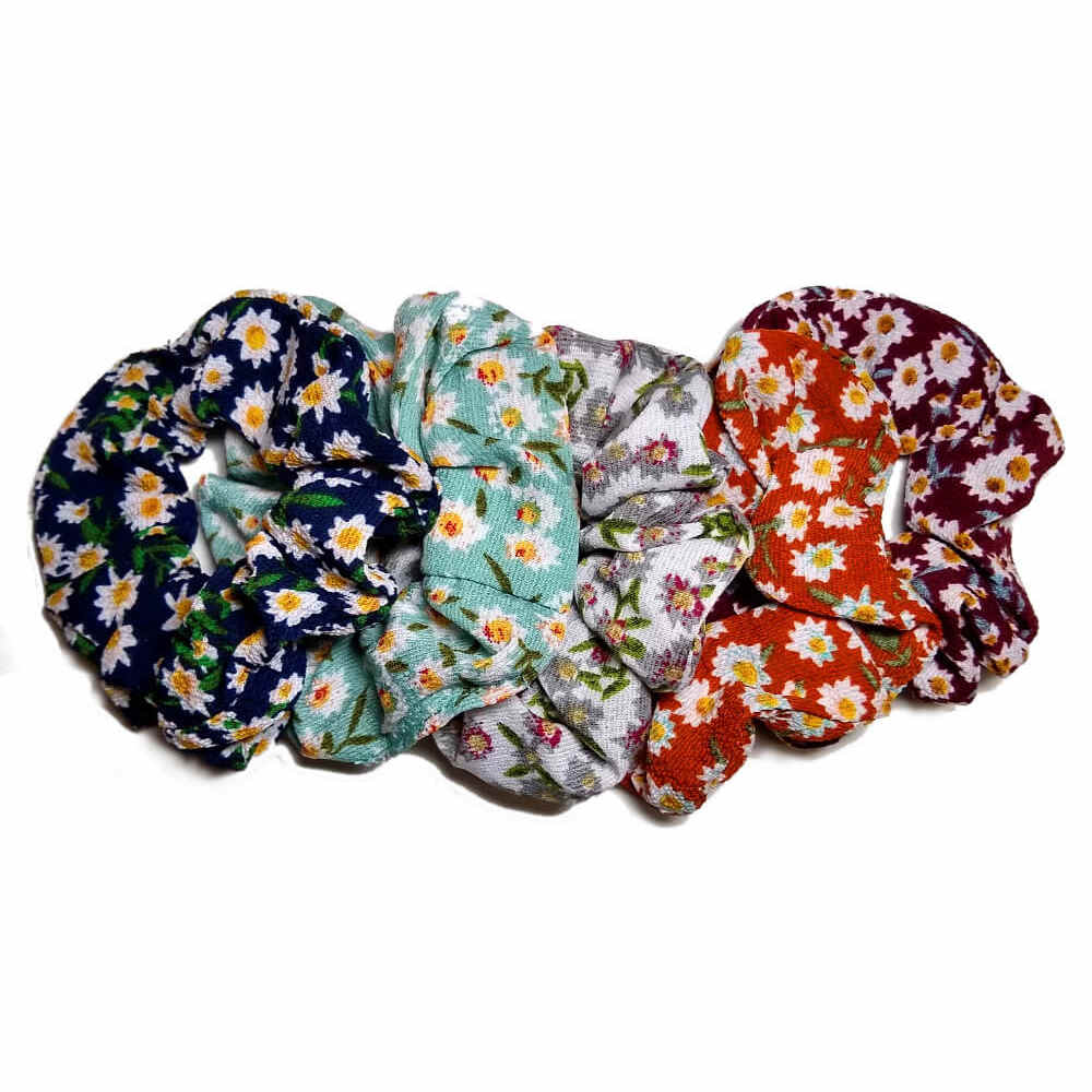Ditsy Floral Scrunchies, wholesale scrunchie pack