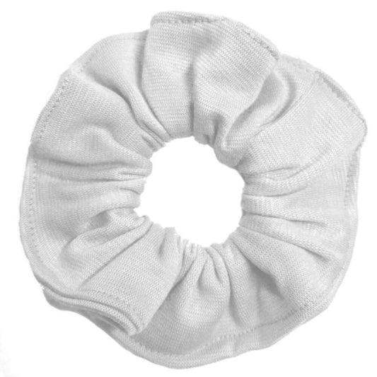 Oversized dyeable white cotton scrunchies for tie dye