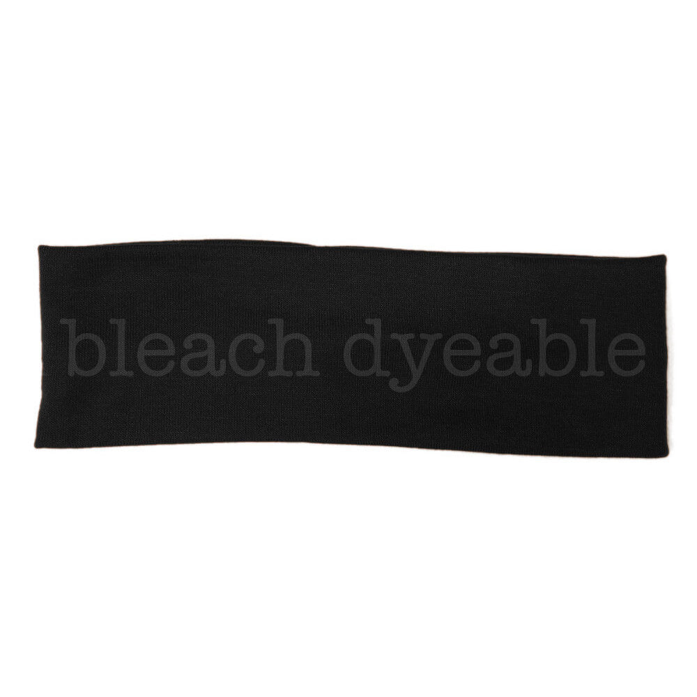dyeable cotton headbands, black