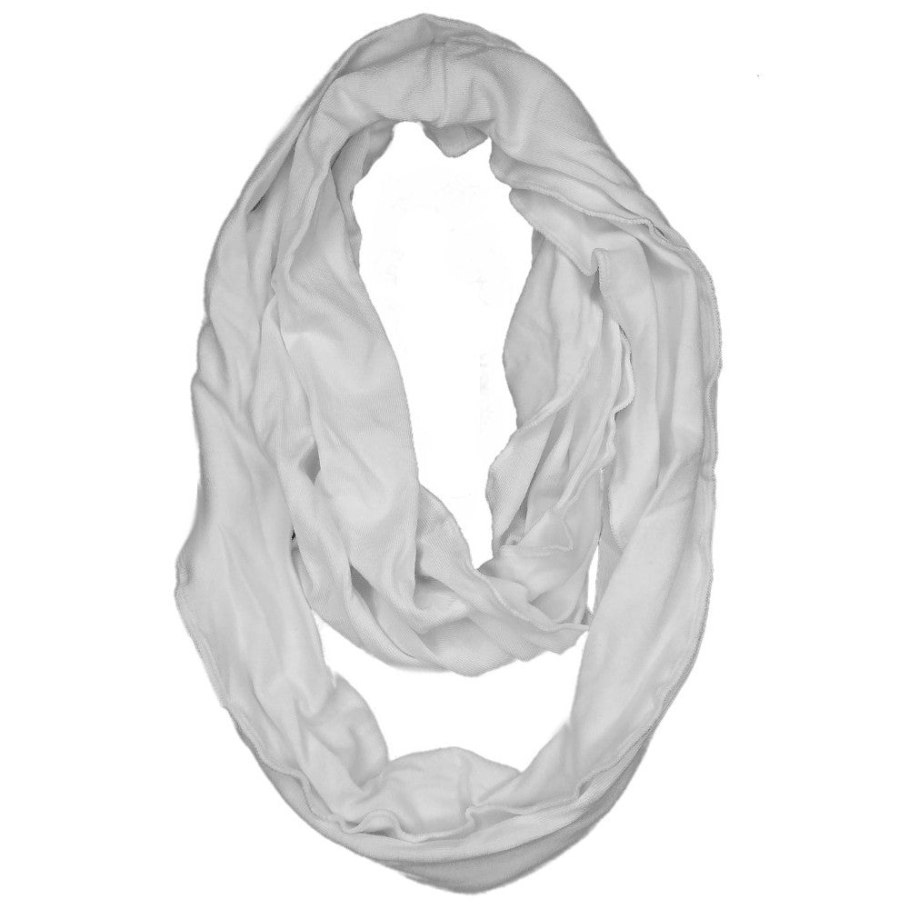 dyeable white infinity scarf
