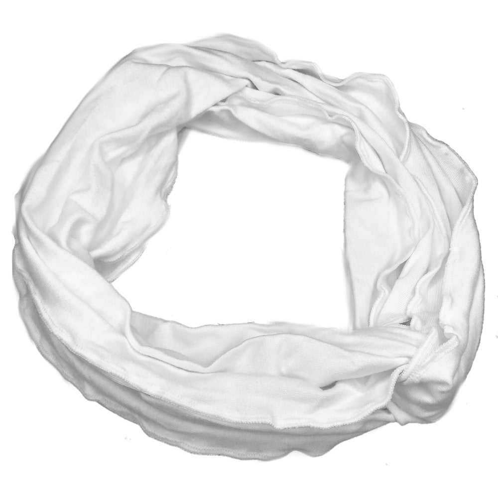 dyeable white headwrap scarf