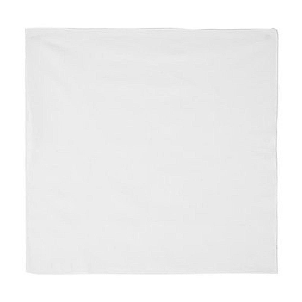 dyeable white cotton bandanas, solid