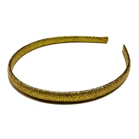 gold skinny shiny headbands