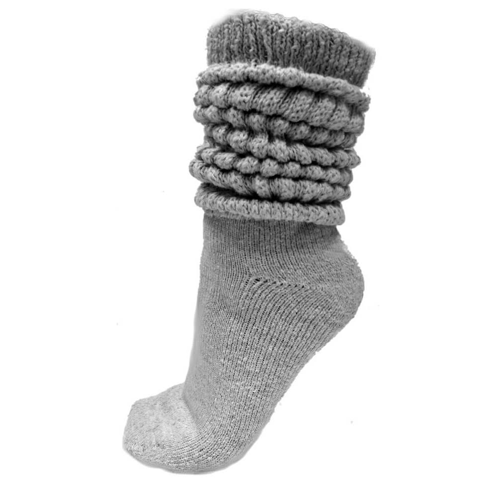 slouch socks, heather grey