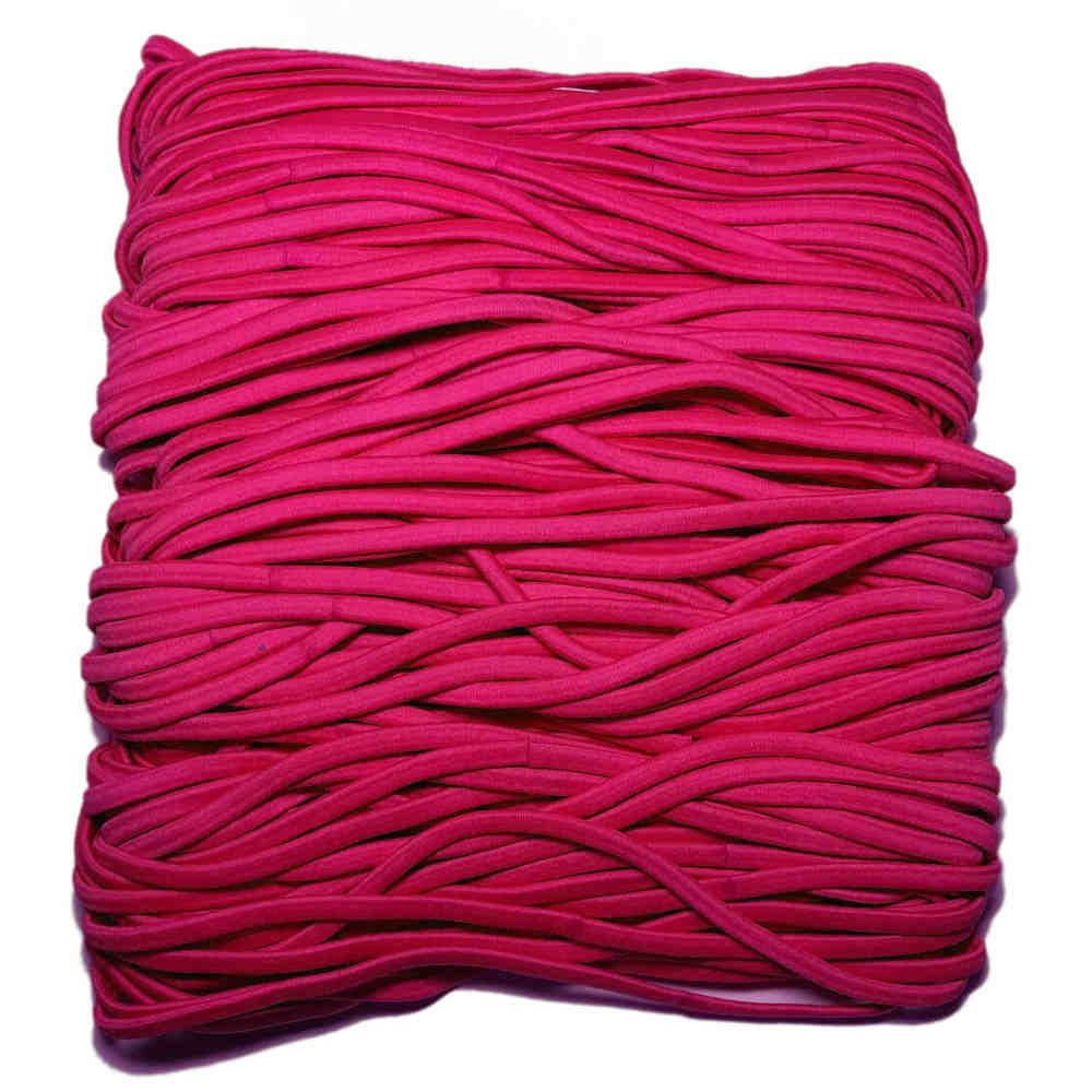 Skinny elastic headbands, hot pink