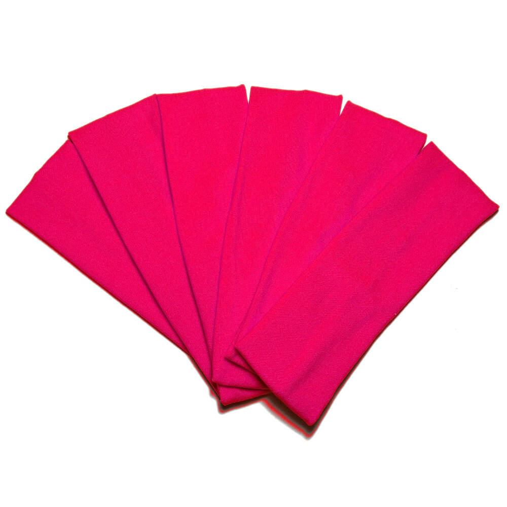 super soft knit headbands, hot pink