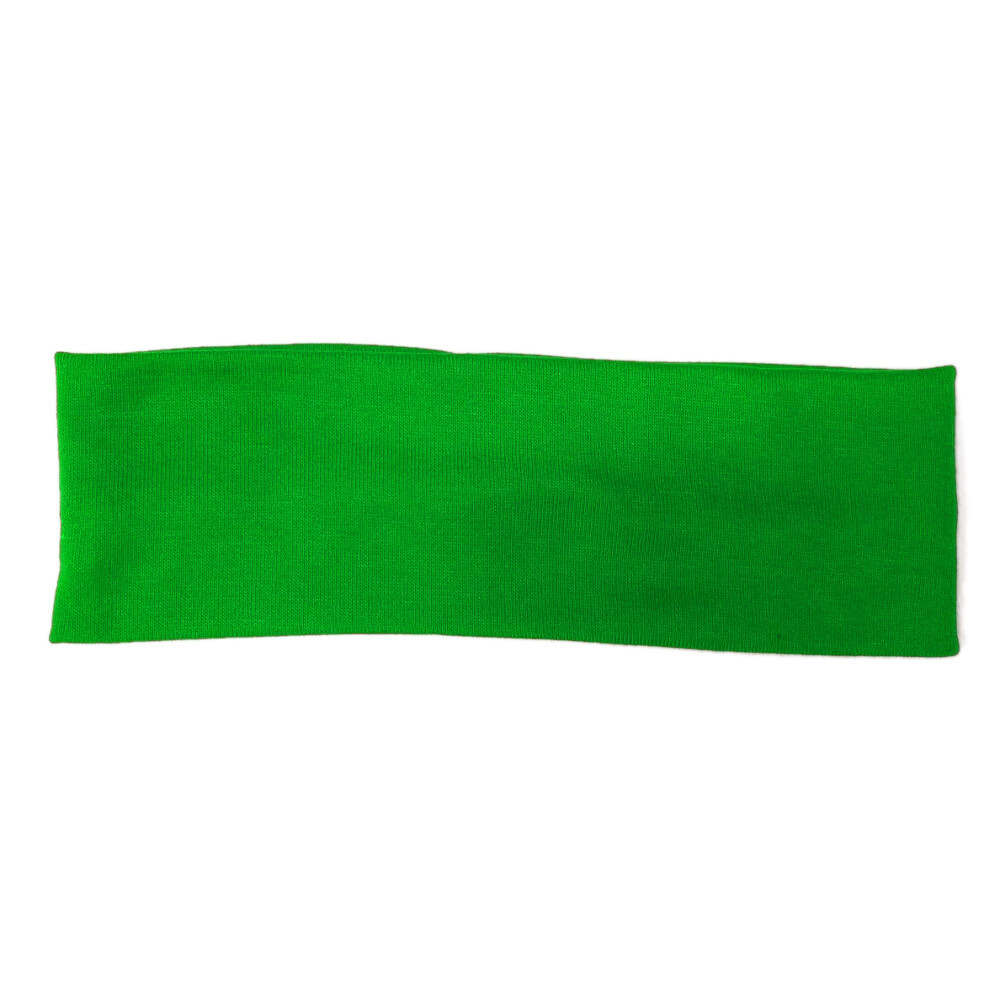 cotton blend knit stretch headbands, kelly green