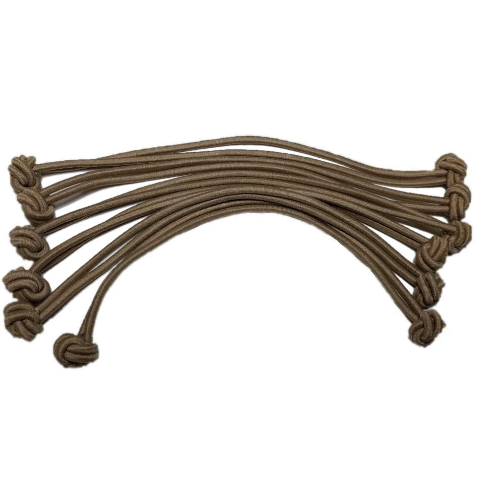 Knotted Dreadlocks Hair Tie Set, brown