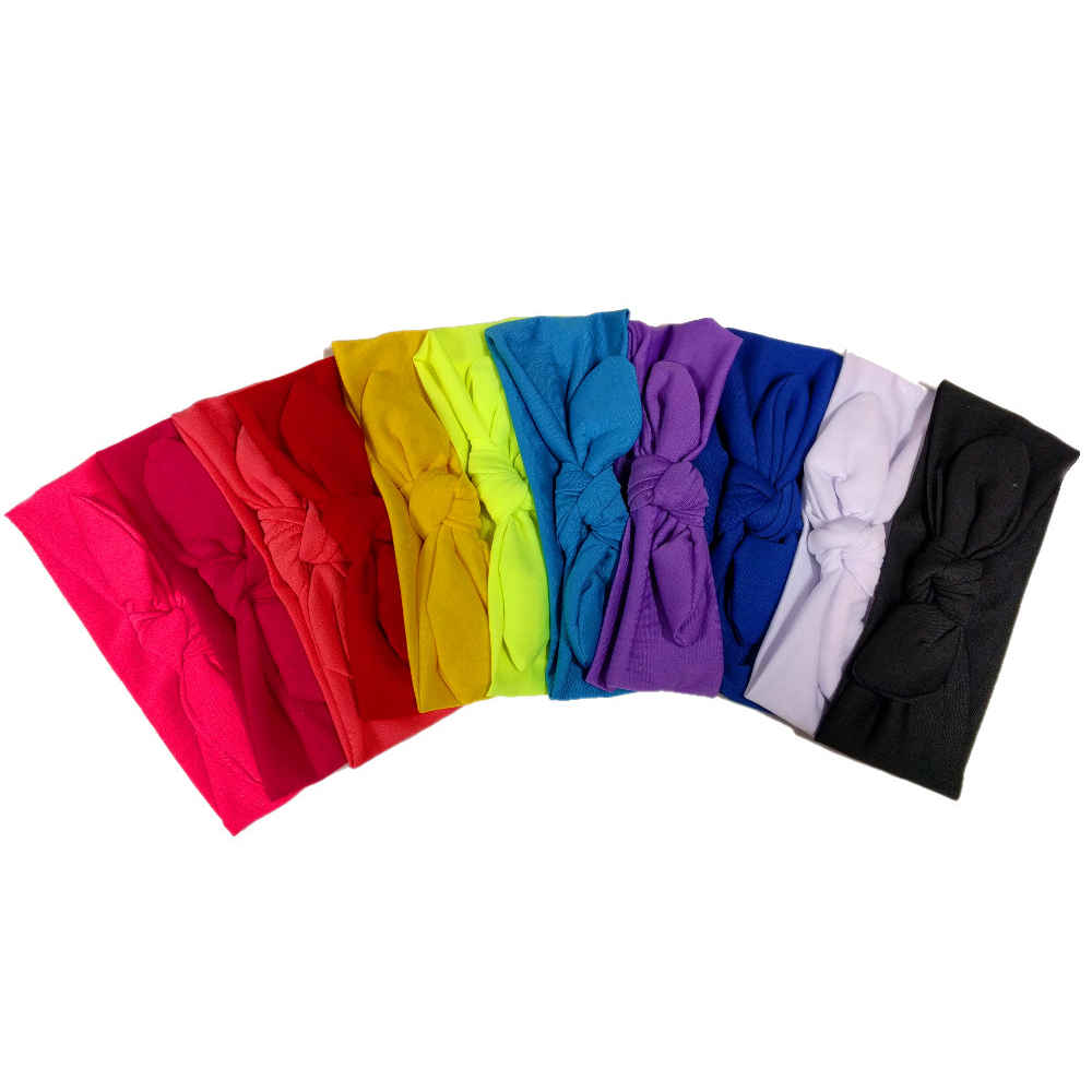 stretch knotted turban headband 12 pack, assorted colors
