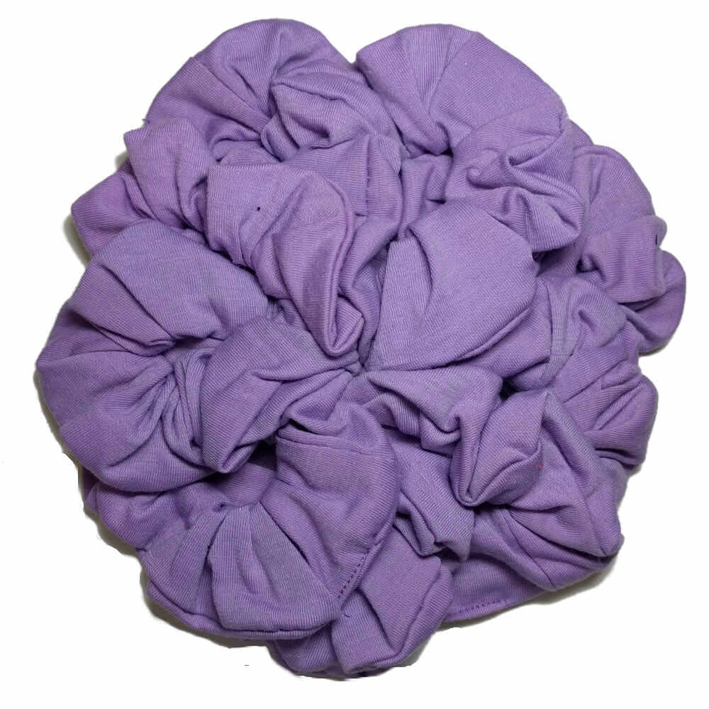 lavender cotton scrunchies