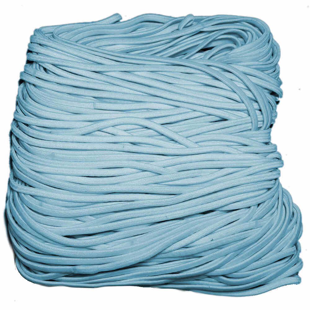 Skinny elastic headbands, light blue