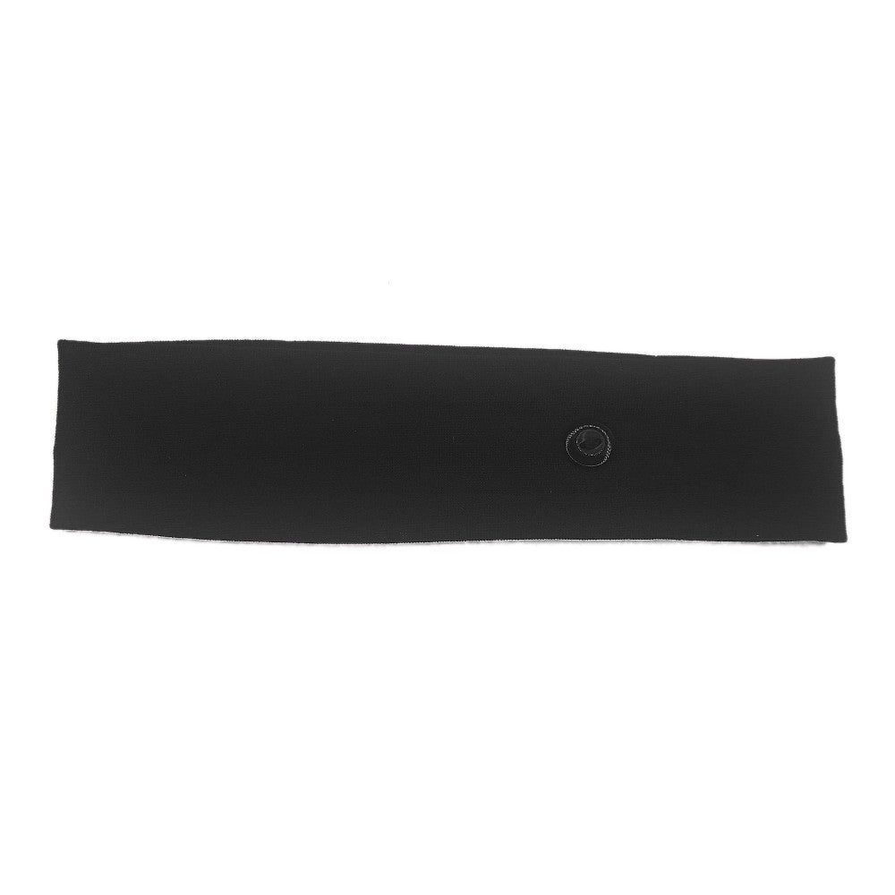 Stretch Headbands with Mask Buttons, black