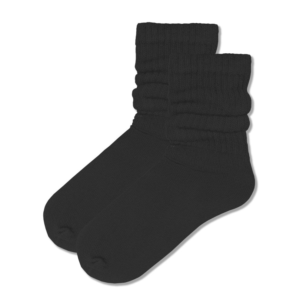 Midsize Junior Slouch Socks, black
