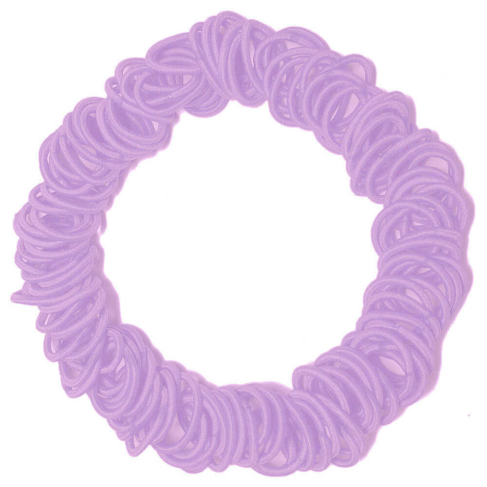 Threddies mini ponytail elastics in lavender