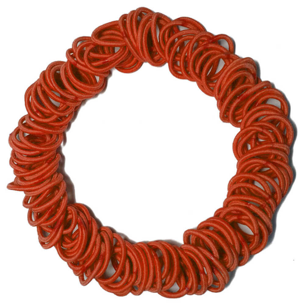 Threddies mini ponytail elastics in orange