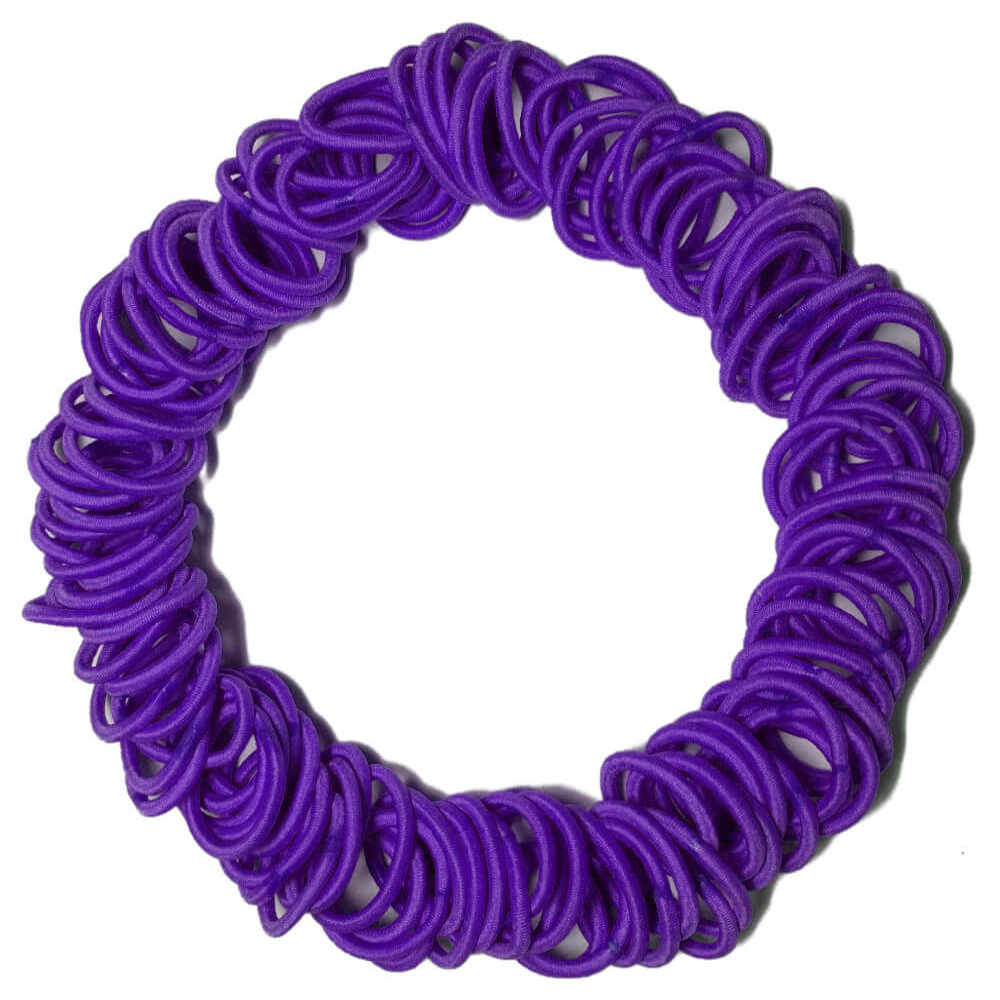 Threddies mini ponytail elastics in purple