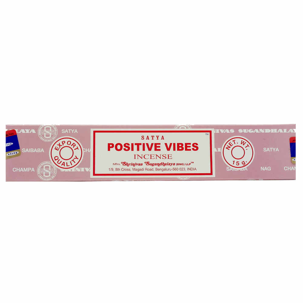 satya incense sticks, positive vibes