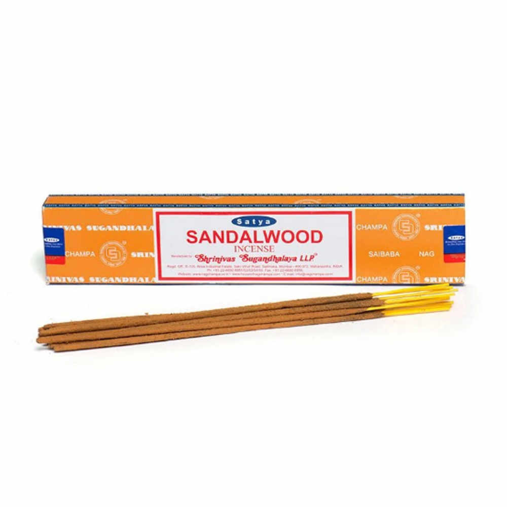 satya incense sticks, sandalwood