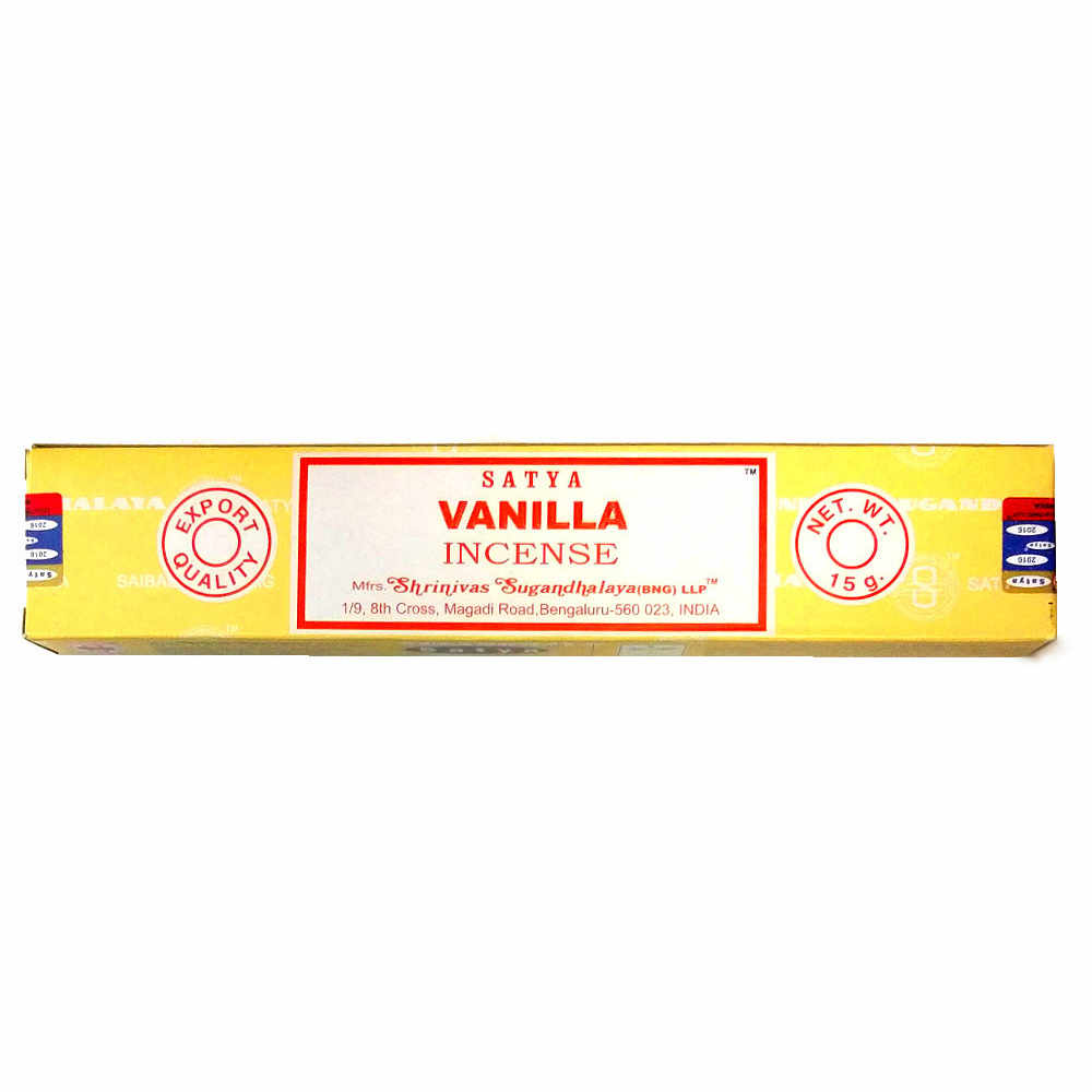 satya incense sticks, vanilla