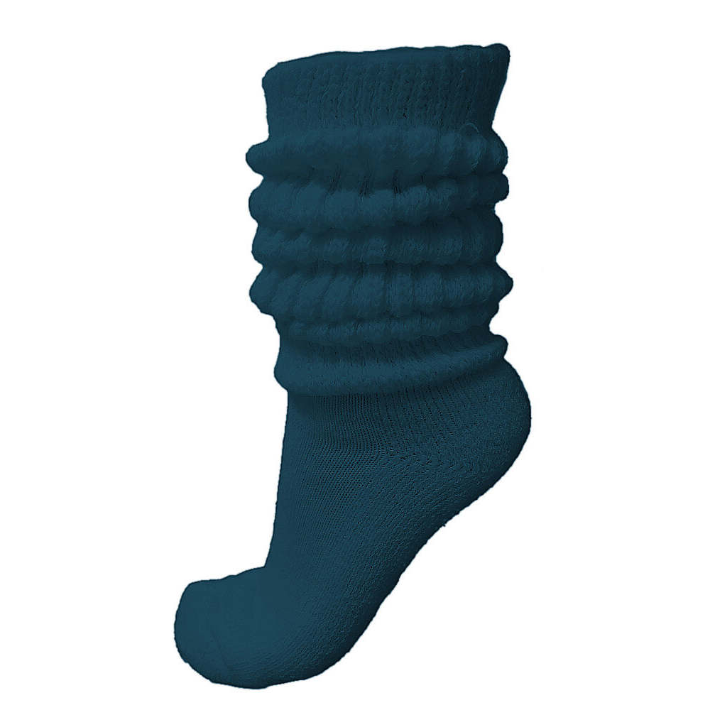 slouch socks, navy blue