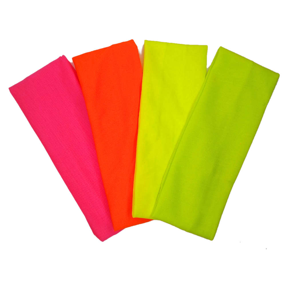 super soft knit headbands, neon assortment