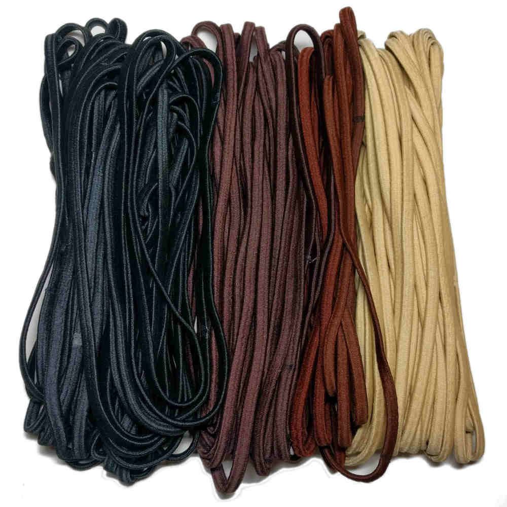 Skinny elastic headbands, neutral assortment