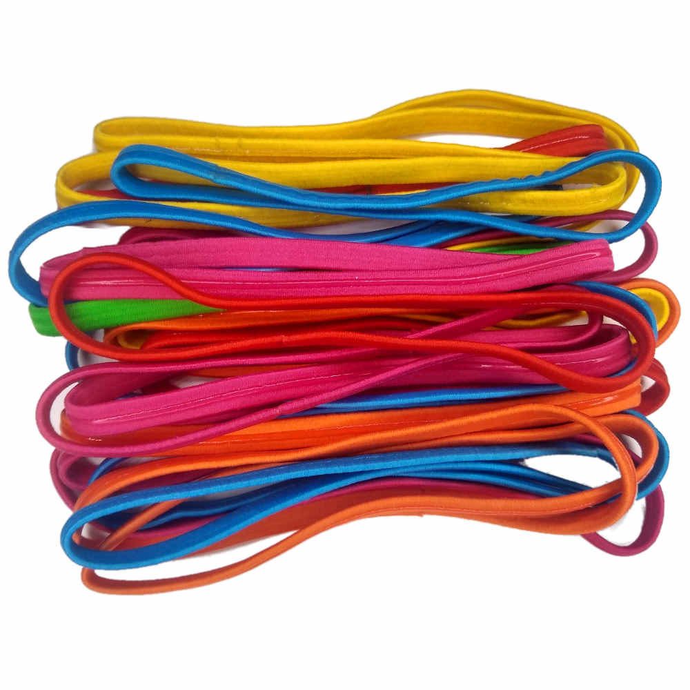Threddies silicone grip elastic headbands set of 24