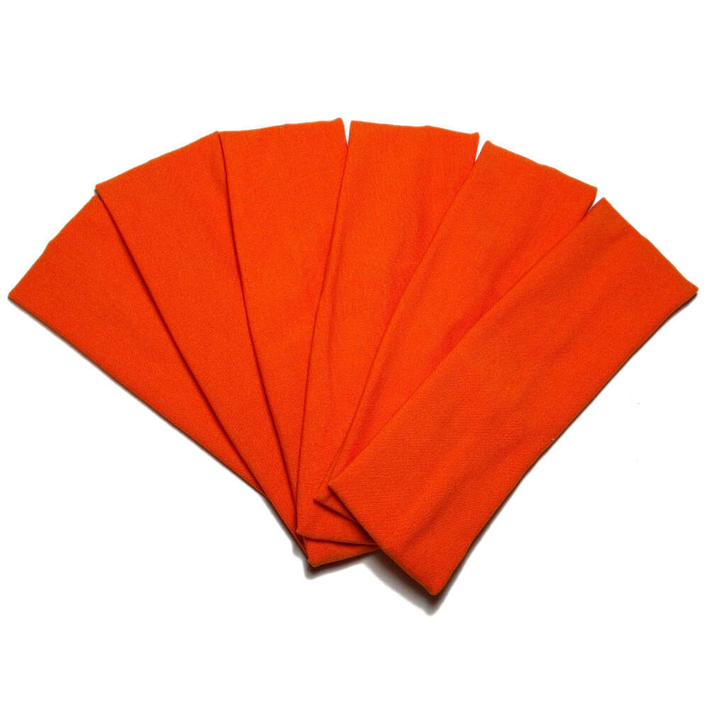 super soft knit headbands, orange