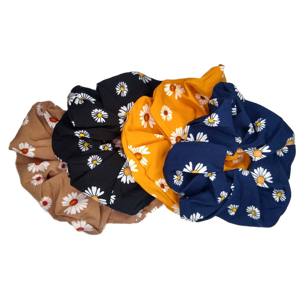 Oversized Daisy Scrunchies