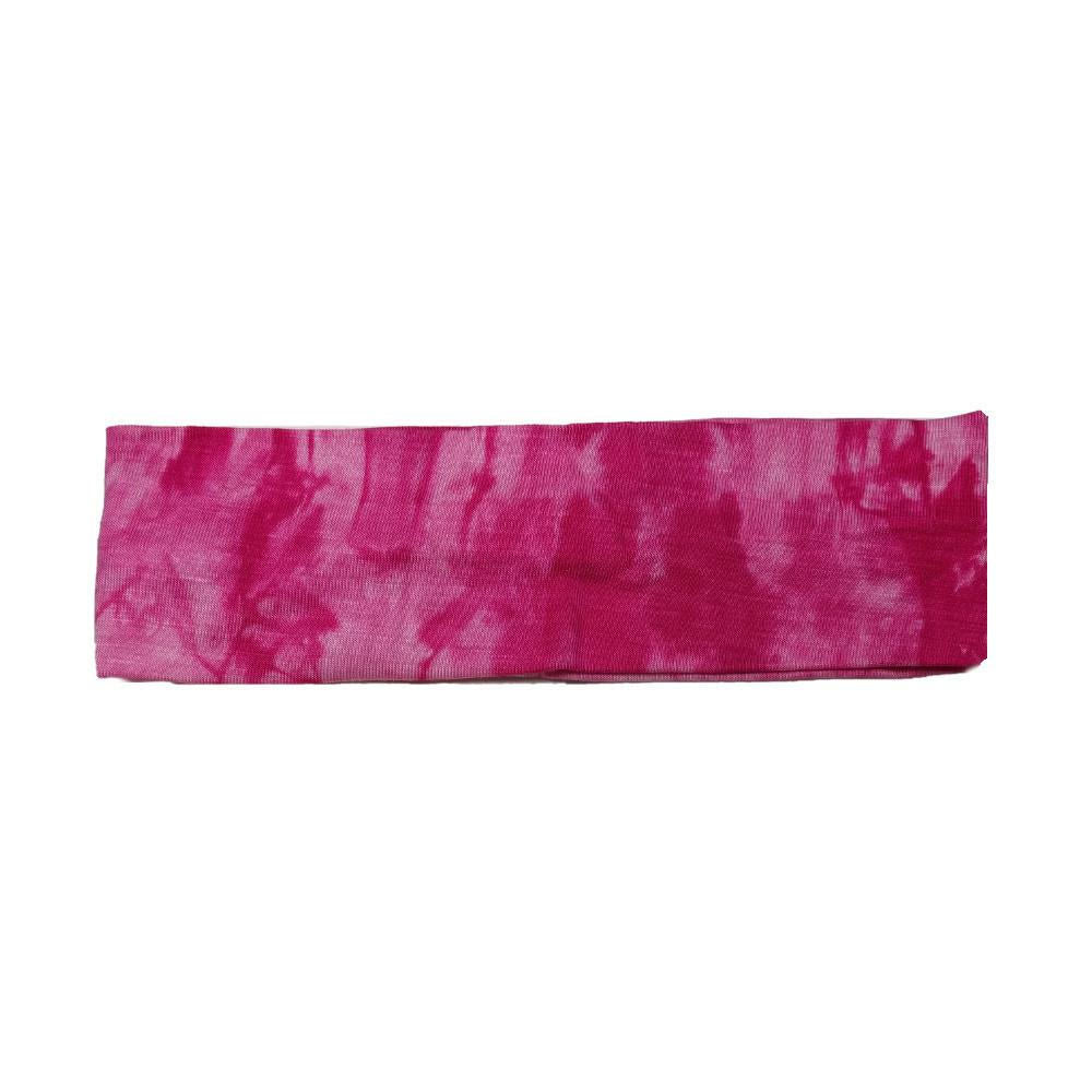 hot pink tie dye headbands