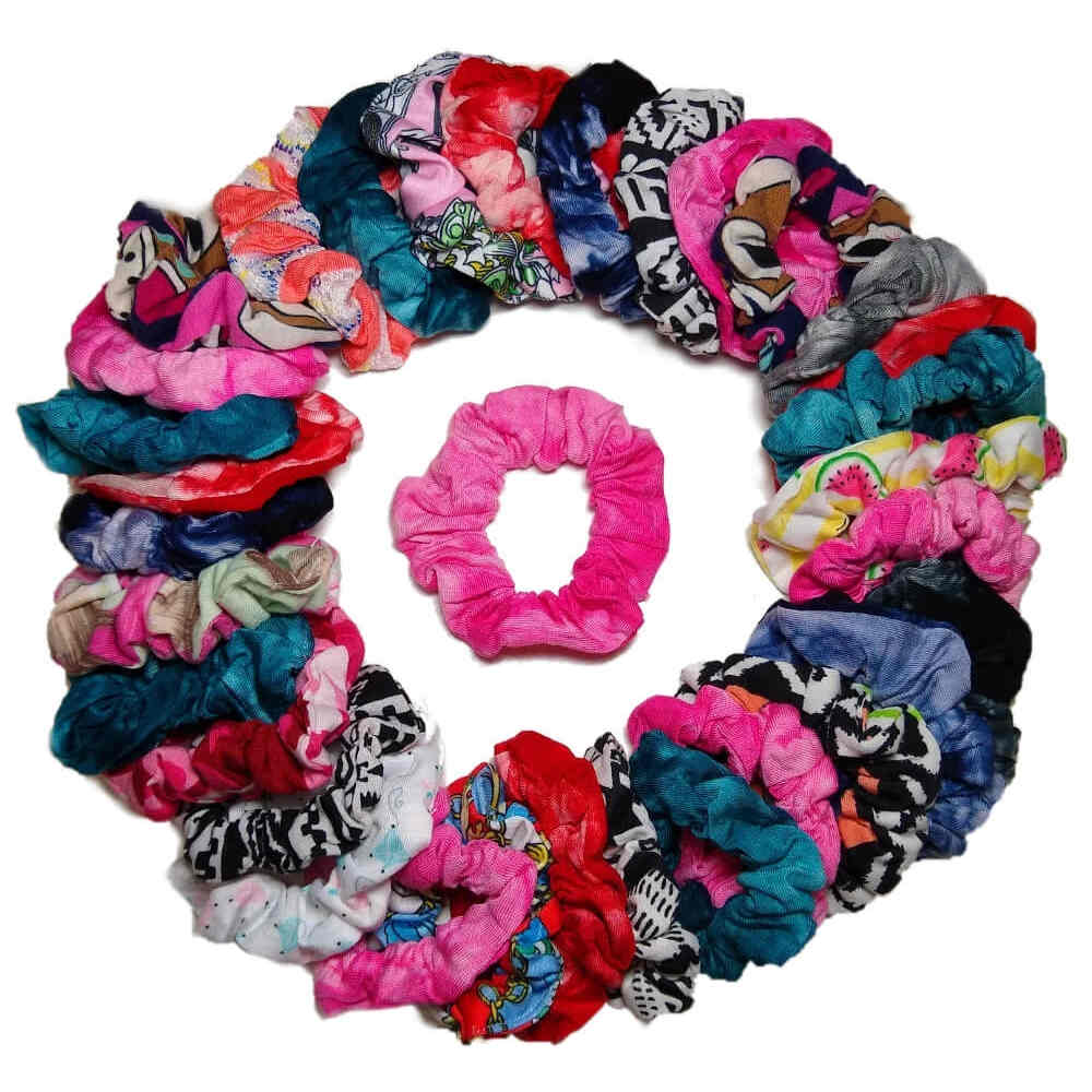 Print Scrunchie Assorted Party Pack, 36 wholesale Scrunchies