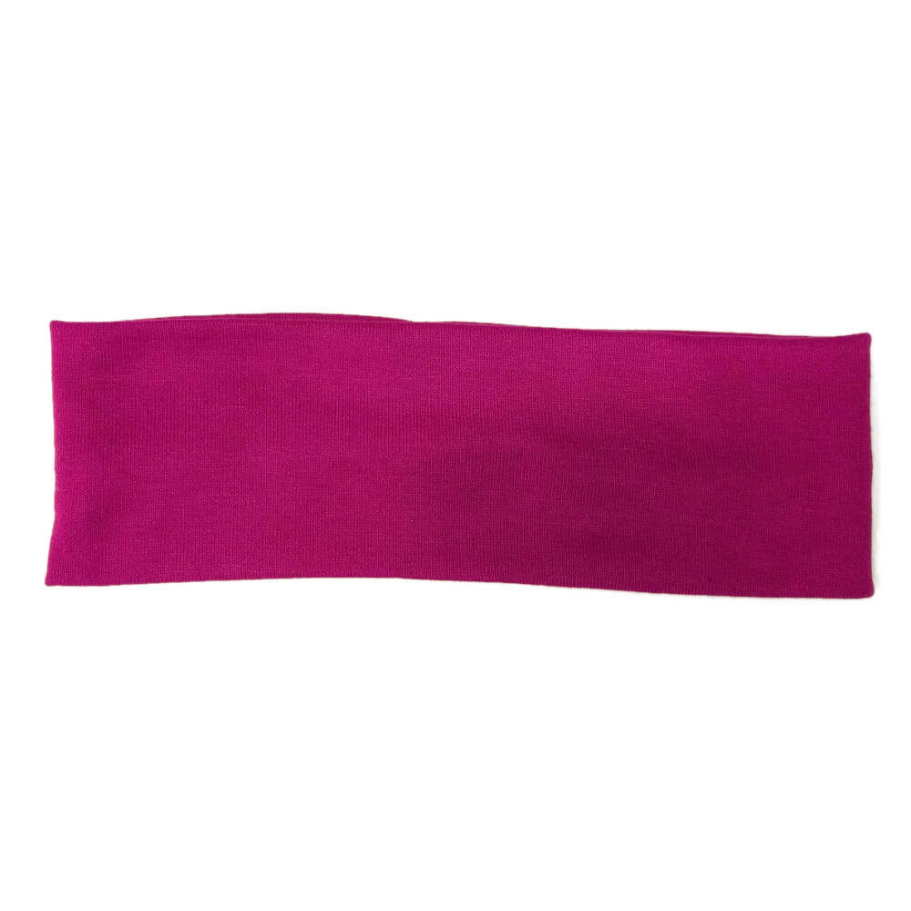 cotton blend knit stretch headbands, purple