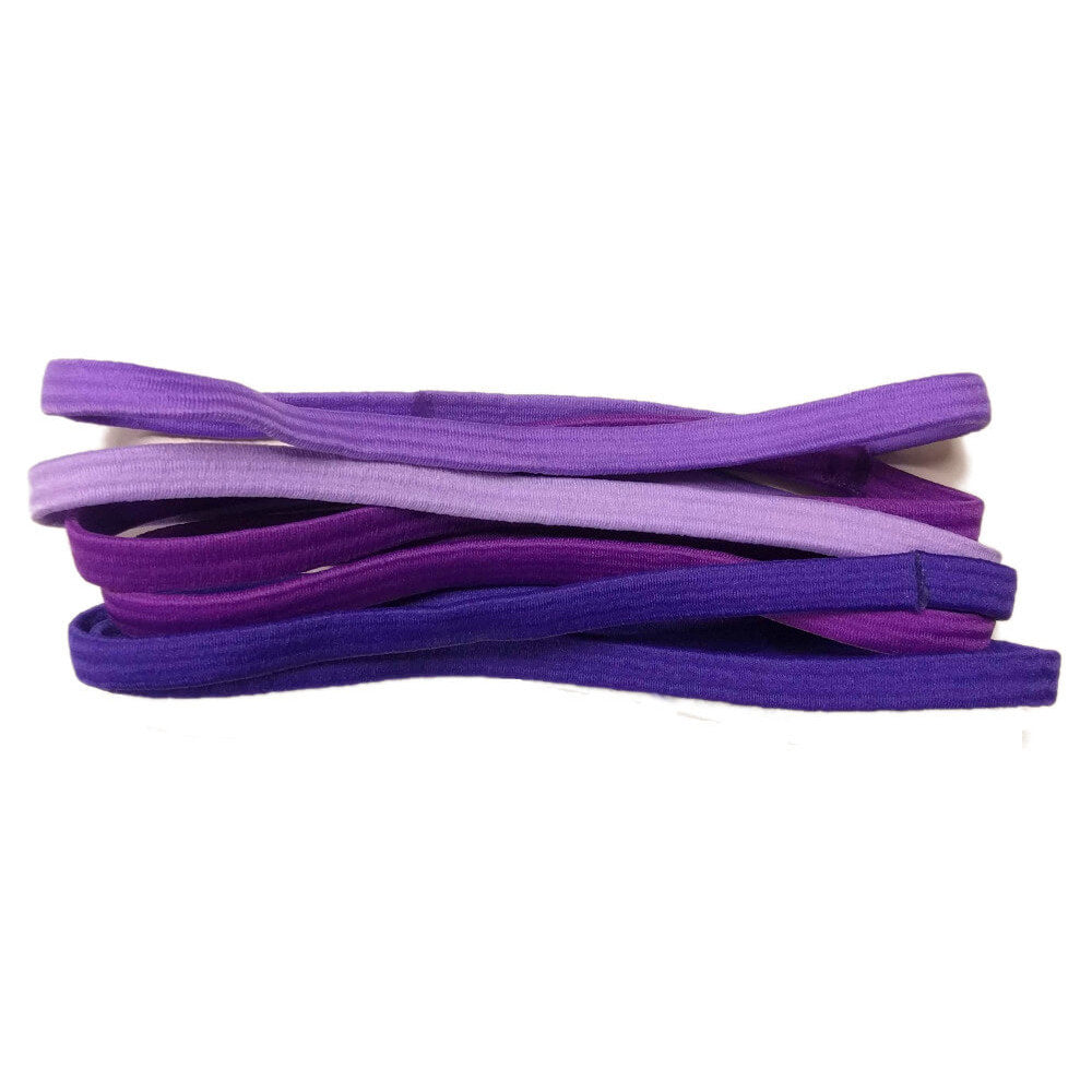 thick elastic headbands, purple assortment