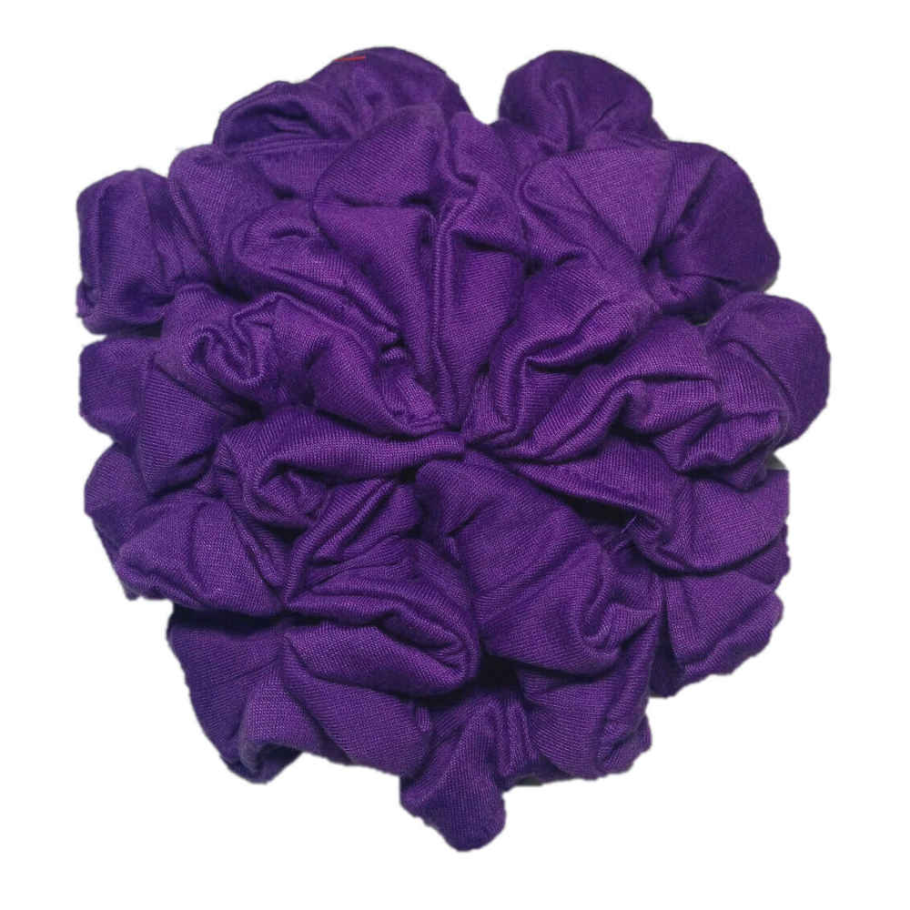 purple cotton scrunchies