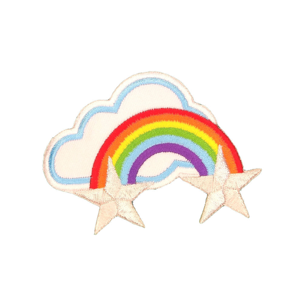 rainbow cloud star patch