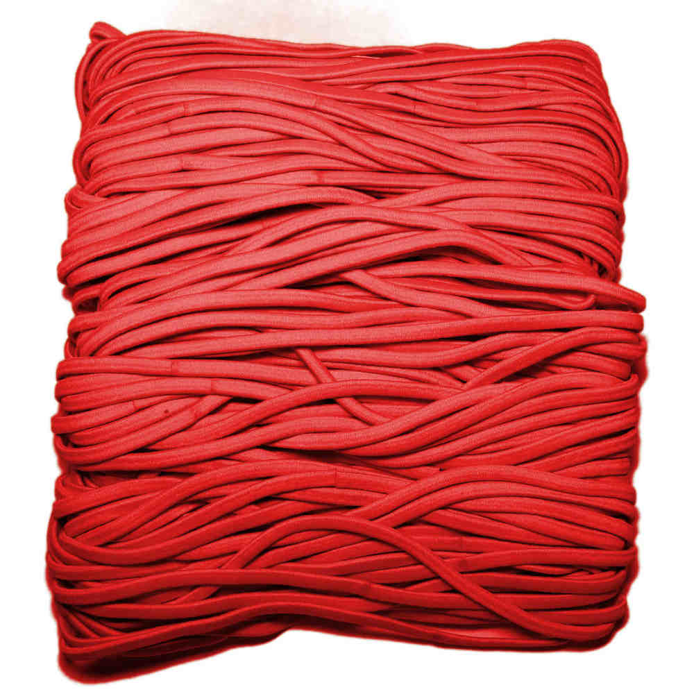 Skinny elastic headbands, red