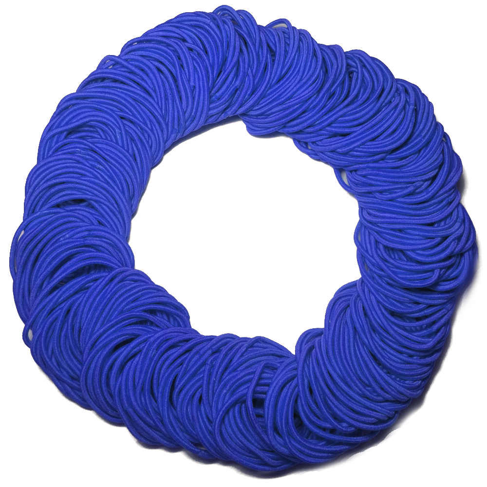 standard 2mm ponytail elastics, royal blue hair elastics