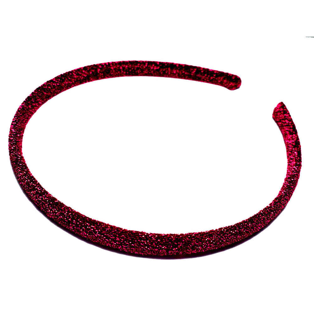 skinny glitter headbands, hot pink