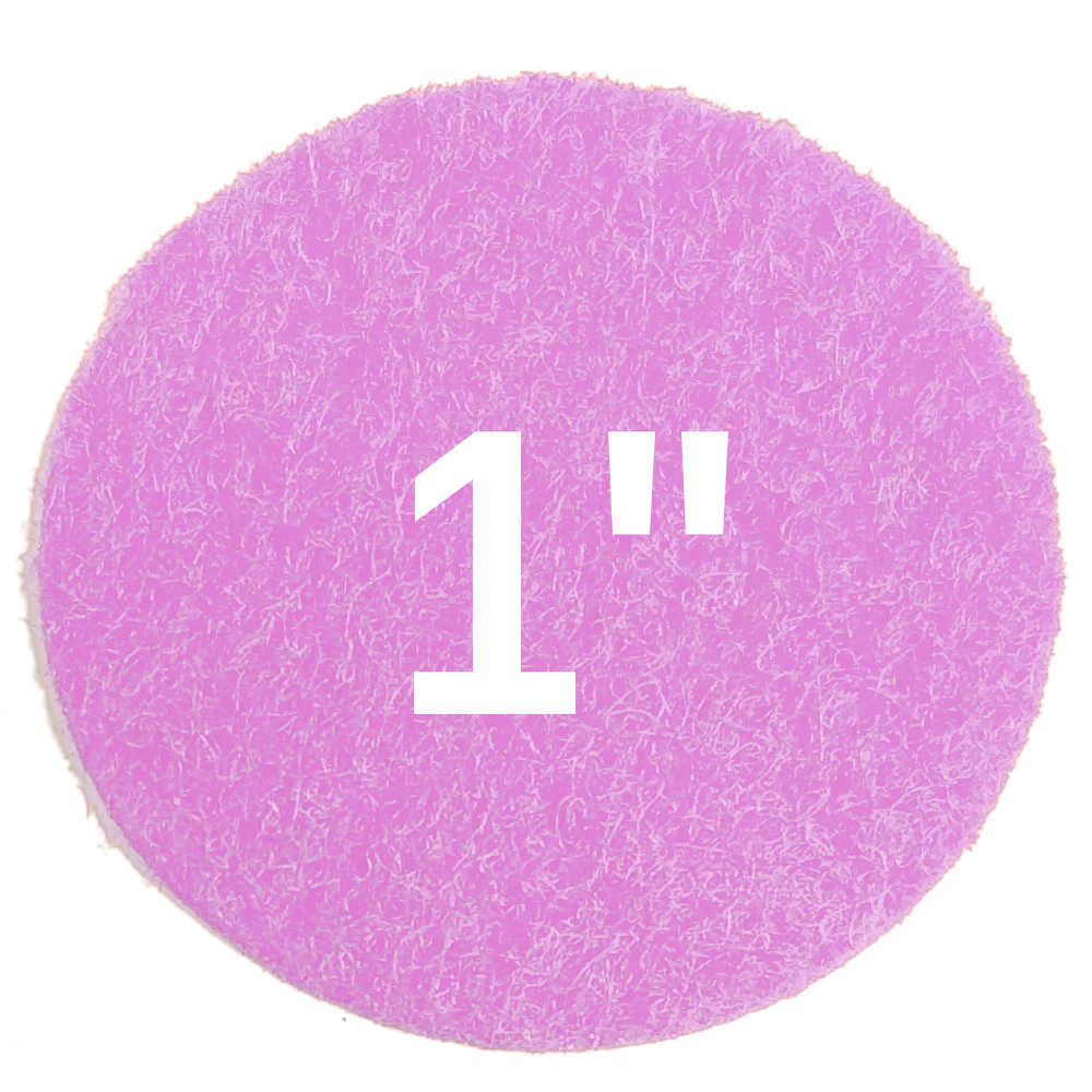 one inch sticky felt circles, lavender