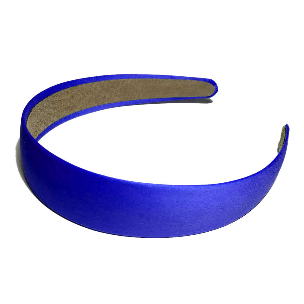 1 inch suede lined headbands, royal blue