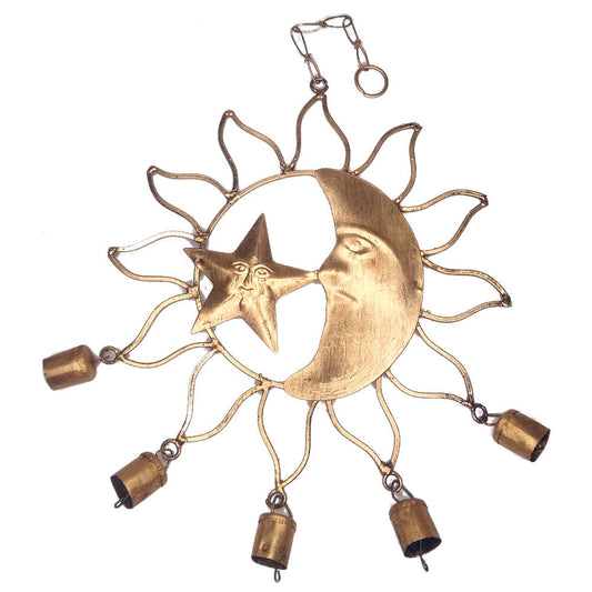 Open sun and moon bell chime