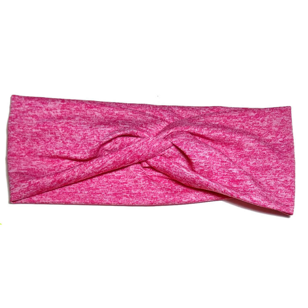 heathered turban headband, pink
