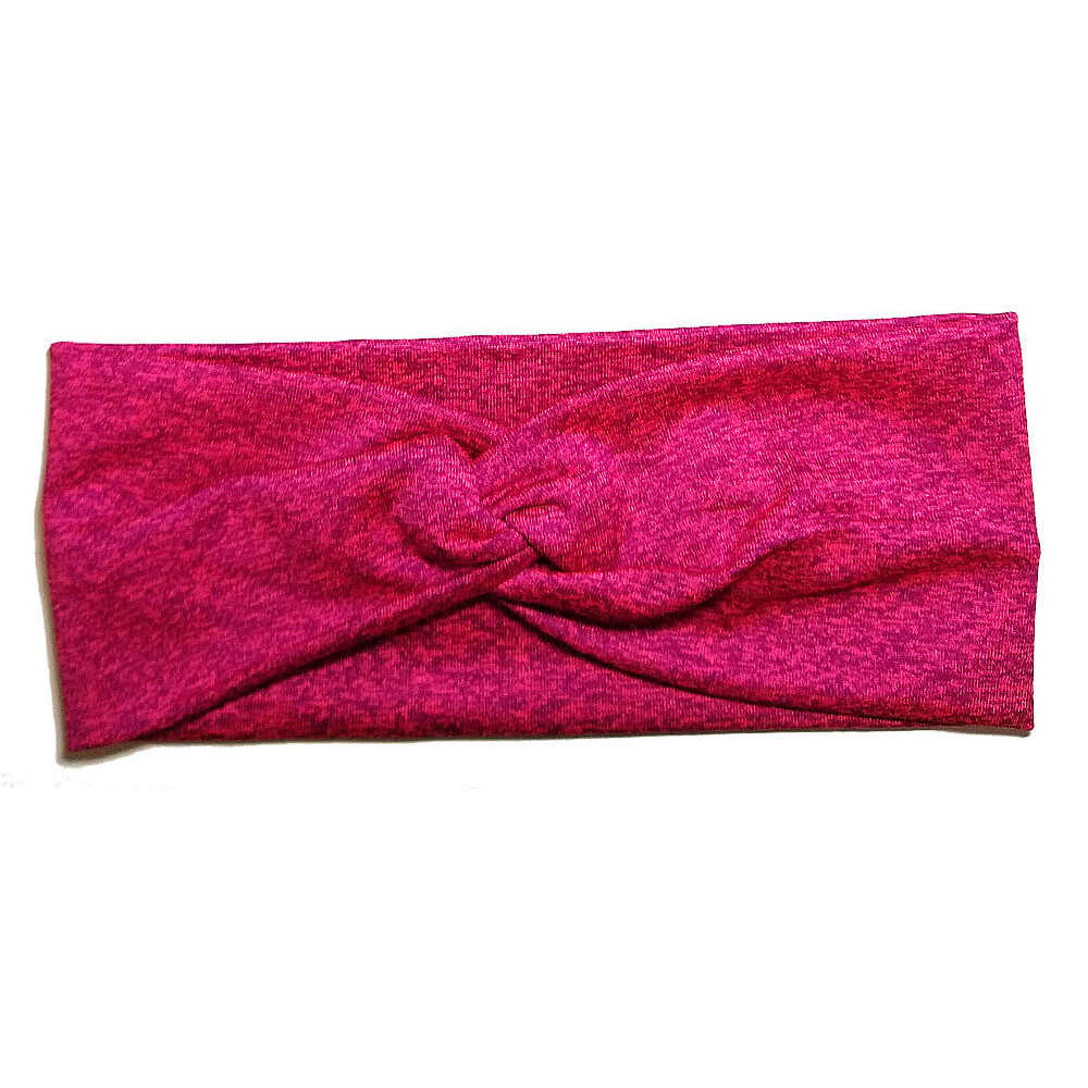 heathered turban headband, pink purple