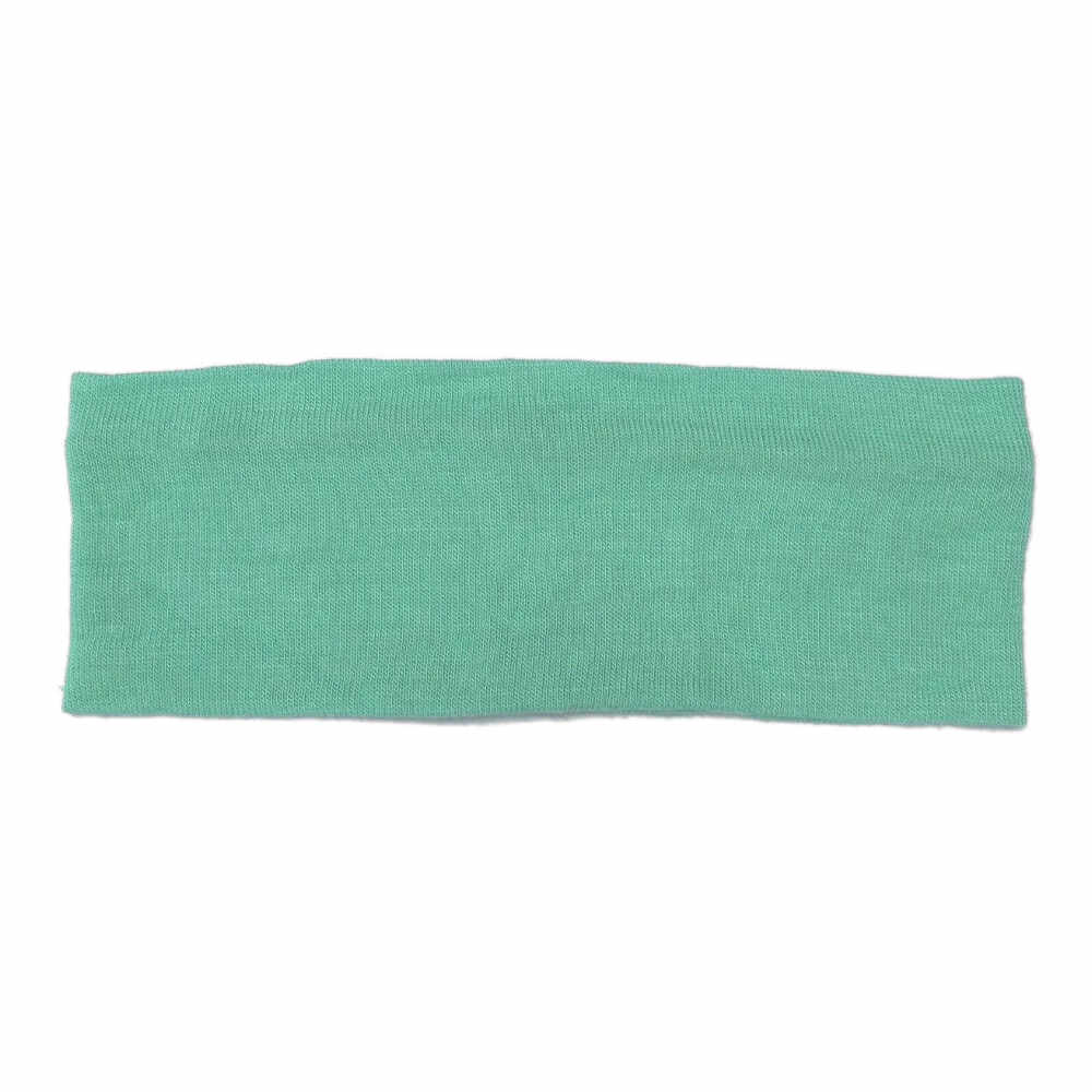 t-shirt knit headbands, mint green